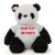 Personalized 2 Feet Panda Teddy Bear Soft Toy wearing Customized Tshirt